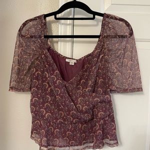 American Eagle purple top
